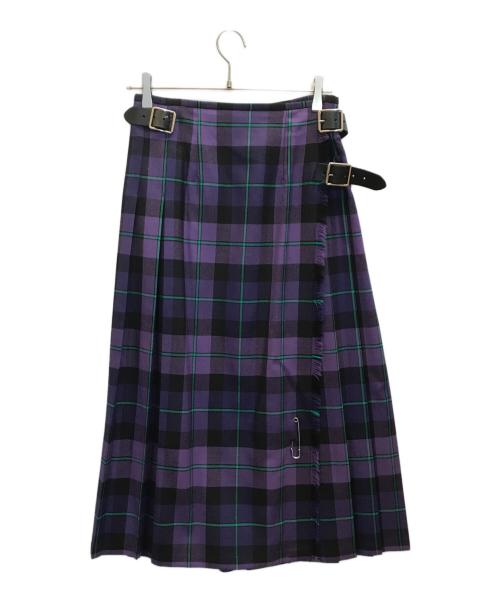 O'NEIL OF DUBLIN（オニールオブダブリン）O'NEIL OF DUBLIN (オニールオブダブリン) キルトロングスカート パープル サイズ:US8の古着・服飾アイテム