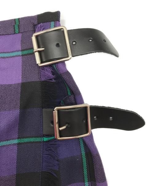 O'NEIL OF DUBLIN（オニールオブダブリン）O'NEIL OF DUBLIN (オニールオブダブリン) キルトロングスカート パープル サイズ:US8の古着・服飾アイテム