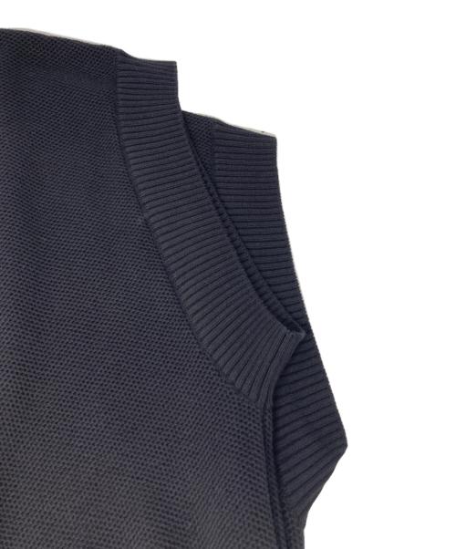 PLAIN PEOPLE（プレインピープル）PLAIN PEOPLE (プレインピープル) コットンニットショートベスト ブラック サイズ:9の古着・服飾アイテム