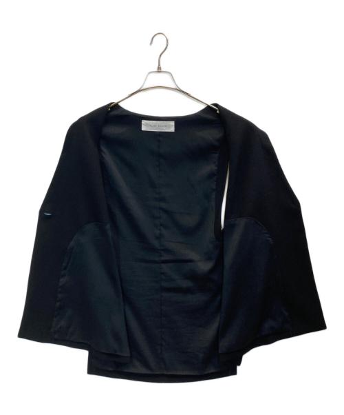 PLAIN PEOPLE（プレインピープル）PLAIN PEOPLE (プレインピープル) バックサテンジョーゼット2WAYジレ ブラック サイズ:9の古着・服飾アイテム