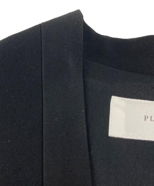 PLAIN PEOPLE（プレインピープル）PLAIN PEOPLE (プレインピープル) バックサテンジョーゼット2WAYジレ ブラック サイズ:9の古着・服飾アイテム