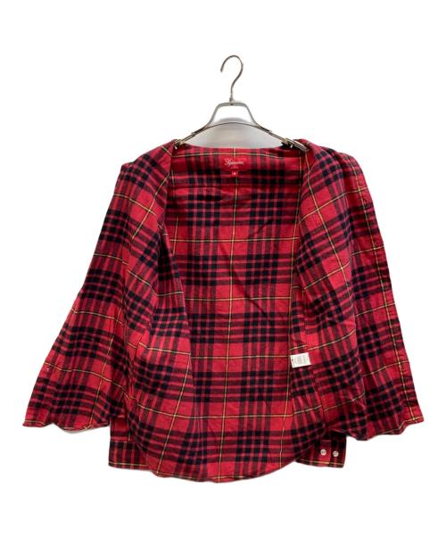SUPREME（シュプリーム）Supreme (シュプリーム) Tartan Flannel Shirt レッド サイズ:Ⅿの古着・服飾アイテム