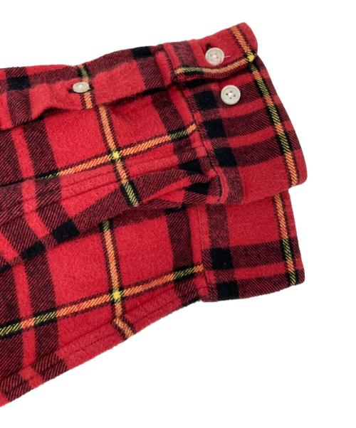 SUPREME（シュプリーム）Supreme (シュプリーム) Tartan Flannel Shirt レッド サイズ:Ⅿの古着・服飾アイテム