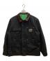 X-LARGE（エクストララージ）の古着「REVERSIBLE WORK JACKET」｜ブラック×グリーン