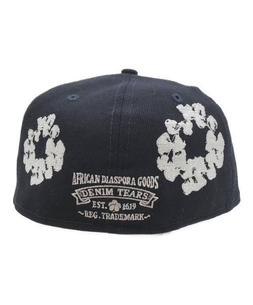 New Era（ニューエラ）New Era (ニューエラ) Denim Tears (デニムティアーズ) Cotton Wreath 59/50 ネイビー サイズ:7 1/8の古着・服飾アイテム
