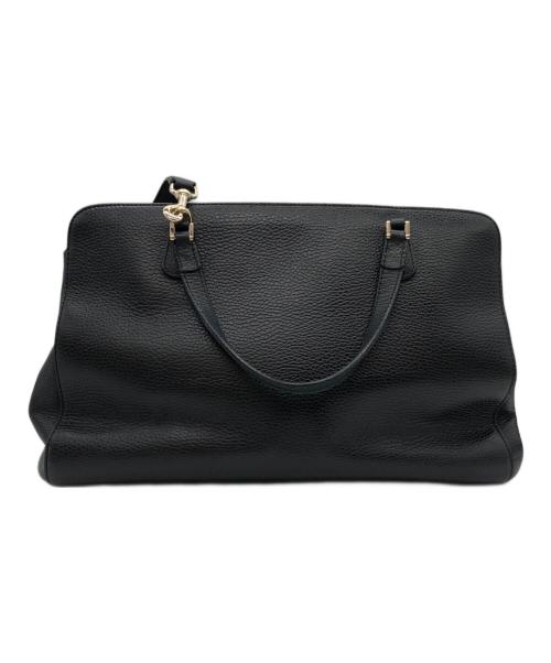 GUCCI（グッチ）GUCCI (グッチ) インターロッキングG 2WAYショルダーバッグ ブラックの古着・服飾アイテム