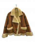 I.S.アイエス）の古着「ムートンジャケット」｜ブラウン