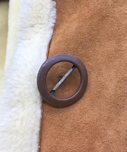 I.S.（アイエス）I.S. (アイエス) ムートンジャケット ブラウン サイズ:Mの古着・服飾アイテム