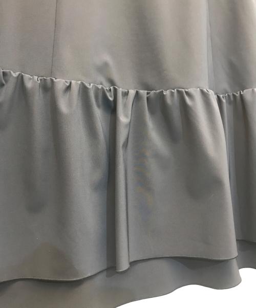 FOXEY NEWYORK（フォクシーニューヨーク）FOXEY NEWYORK (フォクシーニューヨーク) ギャザードレス Vネック ワンピース ネイビー サイズ:38の古着・服飾アイテム