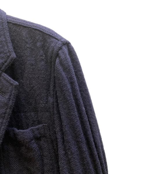 COMME des GARCONS HOMME DEUX（コムデギャルソン オム ドゥ）COMME des GARCONS HOMME DEUX (コムデギャルソン オム ドゥ) 縮絨ウールテーラードジャケット ネイビー サイズ:Sの古着・服飾アイテム