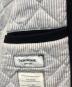 中古・古着 Thom Browne (トムブラウン) レザースリーブメルトンスタジャン ネイビー×ホワイト サイズ:2：40000円