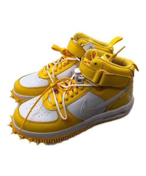 NIKE（ナイキ）NIKE (ナイキ) OFFWHITE (オフホワイト) ハイカットスニーカー ホワイト×イエロー サイズ:29 未使用品の古着・服飾アイテム