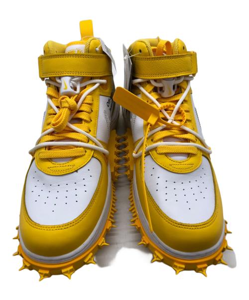 NIKE（ナイキ）NIKE (ナイキ) OFFWHITE (オフホワイト) ハイカットスニーカー ホワイト×イエロー サイズ:29 未使用品の古着・服飾アイテム