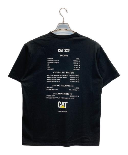 beautiful people（ビューティフルピープル）beautiful people (ビューティフルピープル) CAT-320 プリントTシャツ ブラック サイズ:190の古着・服飾アイテム