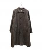 MANDOマンドー）の古着「切替ステンカラーコート」｜ブラウン