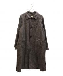 MANDO（マンドー）の古着「切替ステンカラーコート」｜ブラウン