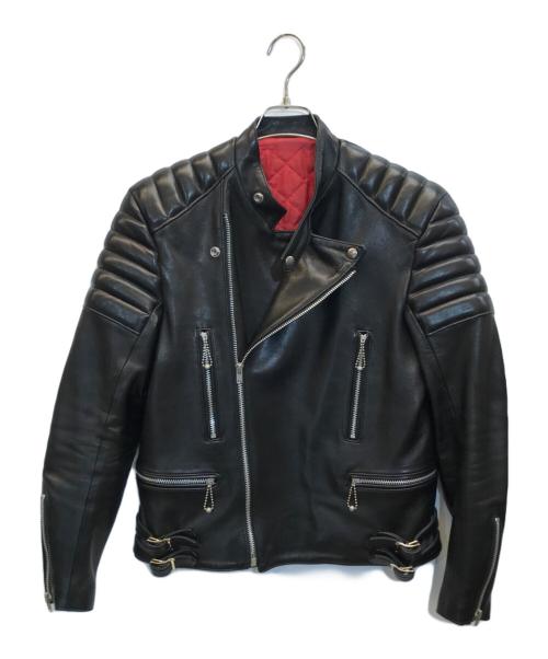 SCYE（サイ）SCYE (サイ) セミダブルライダースジャケット ブラック サイズ:36の古着・服飾アイテム