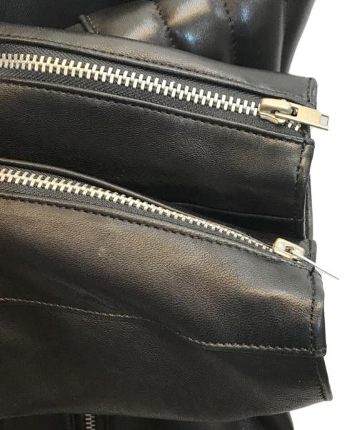 SCYE（サイ）SCYE (サイ) セミダブルライダースジャケット ブラック サイズ:36の古着・服飾アイテム