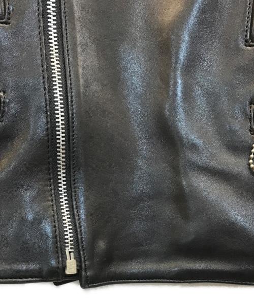 SCYE（サイ）SCYE (サイ) セミダブルライダースジャケット ブラック サイズ:36の古着・服飾アイテム