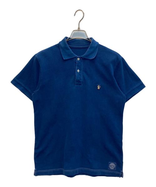 Porter Classic（ポータークラシック）Porter Classic (ポータークラシック) P.C INDIGO POLO SHIRT - Beat (BA) インディゴ サイズ:XSの古着・服飾アイテム
