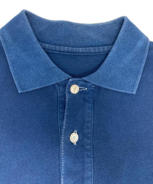 Porter Classic（ポータークラシック）Porter Classic (ポータークラシック) P.C INDIGO POLO SHIRT - Beat (BA) インディゴ サイズ:XSの古着・服飾アイテム