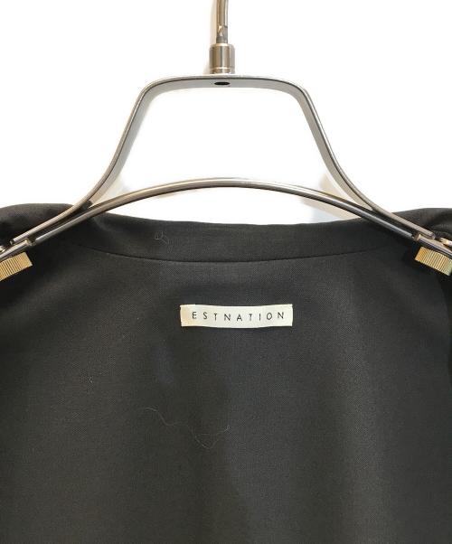 ESTNATION（エストネーション）ESTNATION (エストネーション) ジレ テーラードロングベスト ブラック サイズ:36の古着・服飾アイテム