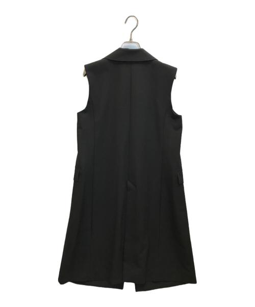 ESTNATION（エストネーション）ESTNATION (エストネーション) ジレ テーラードロングベスト ブラック サイズ:36の古着・服飾アイテム