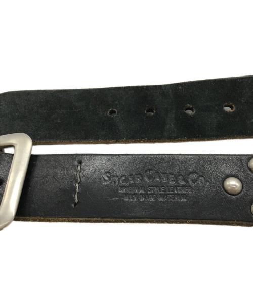 SUGAR CANE（シュガーケーン）SUGAR CANE (シュガーケーン) スタッズレザーベルト ブラックの古着・服飾アイテム