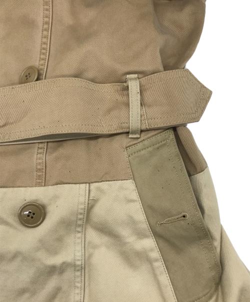 Rebuild by Needles（リビルドバイニードルス）Rebuild by Needles (リビルドバイニードルス) 再構築トレンチコート ベージュ サイズ:2の古着・服飾アイテム