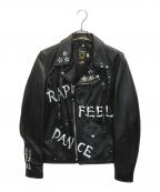 Schott×ONEMADEショット×ワンメイド）の古着「LAMB RIDERS」｜ブラック
