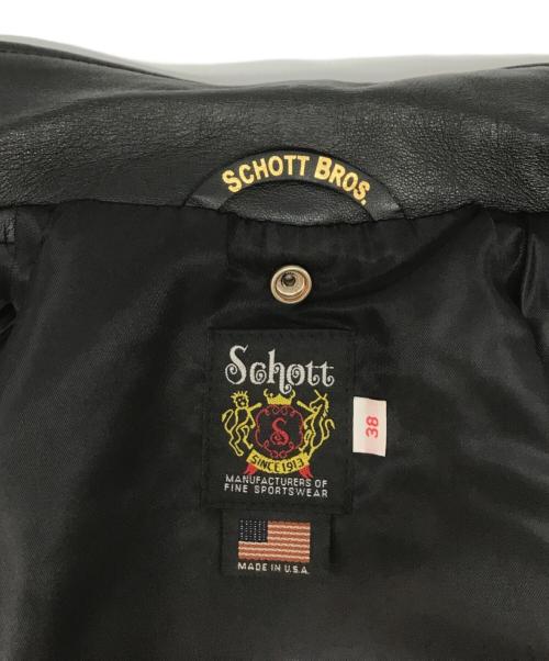 Schott（ショット）Schott (ショット) ONEMADE (ワンメイド) LAMB RIDERS ブラック サイズ:38の古着・服飾アイテム