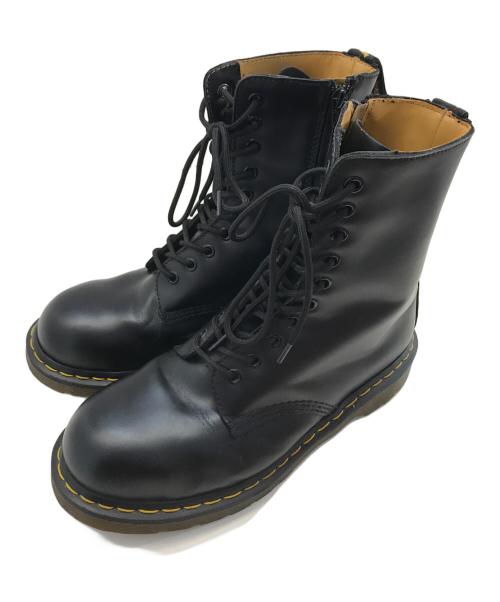 Dr.Martens（ドクターマーチン）Dr.Martens (ドクターマーチン) YOHJI YAMAMOTO (ヨウジヤマモト) 10EYE STEEL BOOTS ブラック サイズ:UK7の古着・服飾アイテム