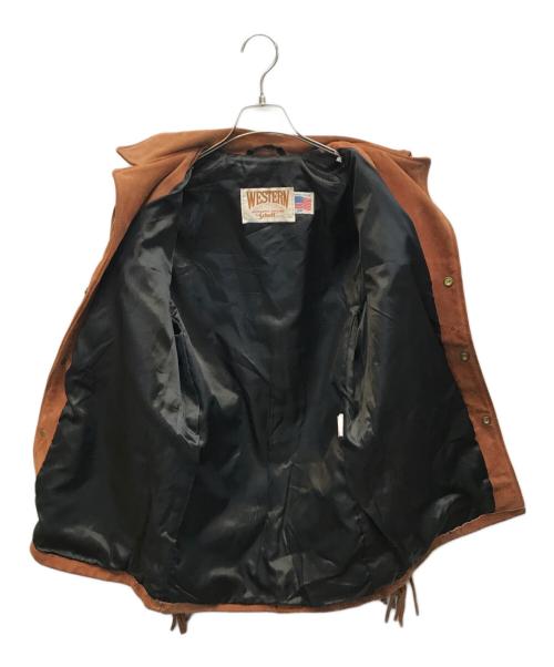 Schott（ショット）Schott (ショット) フリンジレザージャケット ブラウン サイズ:34の古着・服飾アイテム