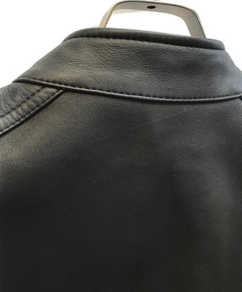 DIESEL（ディーゼル）DIESEL (ディーゼル) シープスキンライダースジャケット ブラック サイズ:Sの古着・服飾アイテム