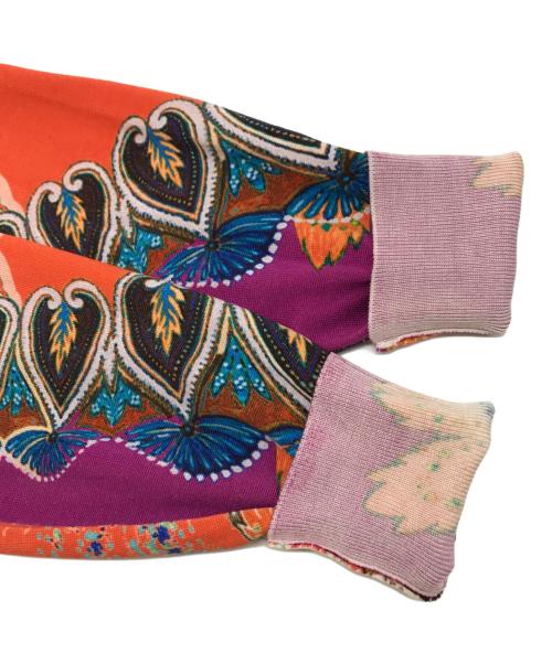 ETRO（エトロ）ETRO (エトロ) シルク混クルーネックニット ショッキングピンク サイズ:Lの古着・服飾アイテム