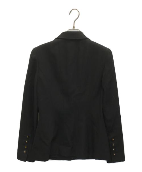 CHANEL（シャネル）CHANEL (シャネル) ウールテーラードジャケット ブラック サイズ:40の古着・服飾アイテム