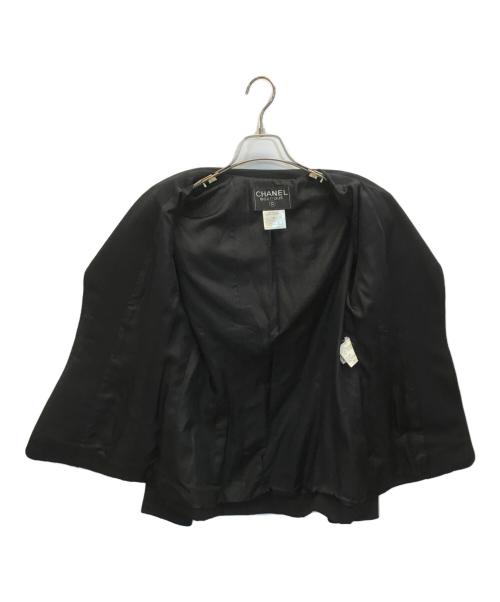 CHANEL（シャネル）CHANEL (シャネル) ウールテーラードジャケット ブラック サイズ:40の古着・服飾アイテム