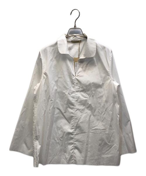 Curensology（カレンソロジー）Curensology (カレンソロジー) コットンフラットカラーブラウス ホワイト サイズ:F 未使用品の古着・服飾アイテム
