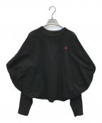 Vivienne Westwood RED LABELヴィヴィアンウエストウッドレッドレーベル）の古着「オーブロゴワイドカットソー」｜ブラック