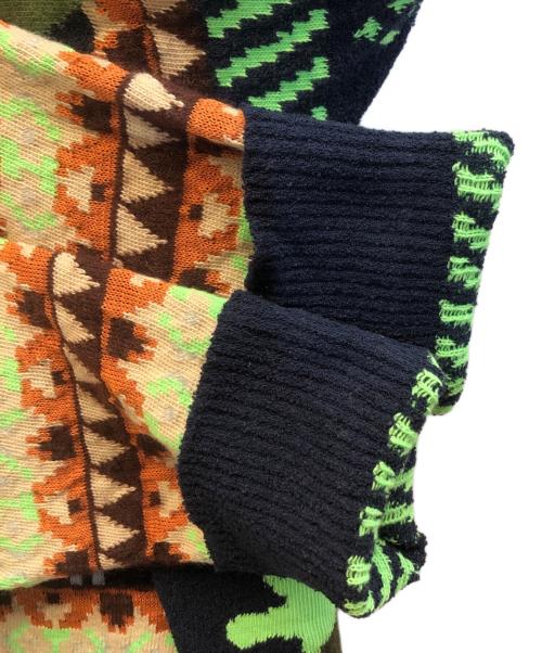 DIESEL（ディーゼル）DIESEL (ディーゼル) ジャガードパイルニット ネイビー サイズ:Lの古着・服飾アイテム