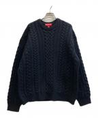 SUPREMEシュプリーム）の古着「23AW Applique Cable Knit Sweater」｜ブラック