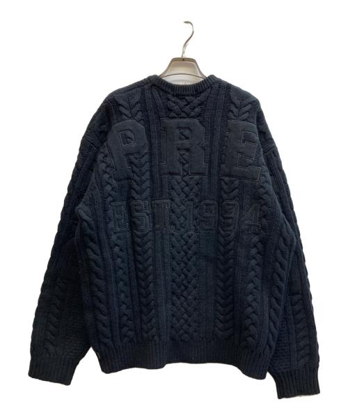 SUPREME（シュプリーム）Supreme (シュプリーム) 23AW Applique Cable Knit Sweater ブラック サイズ:Mの古着・服飾アイテム