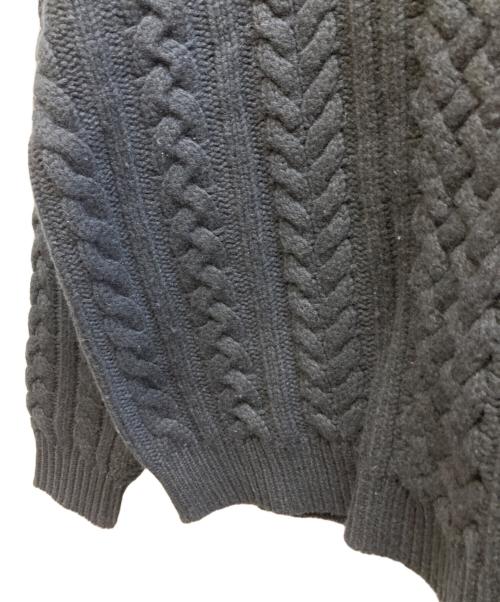 SUPREME（シュプリーム）Supreme (シュプリーム) 23AW Applique Cable Knit Sweater ブラック サイズ:Mの古着・服飾アイテム