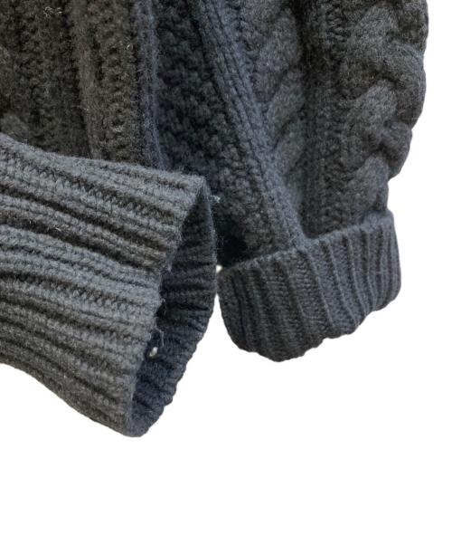 SUPREME（シュプリーム）Supreme (シュプリーム) 23AW Applique Cable Knit Sweater ブラック サイズ:Mの古着・服飾アイテム
