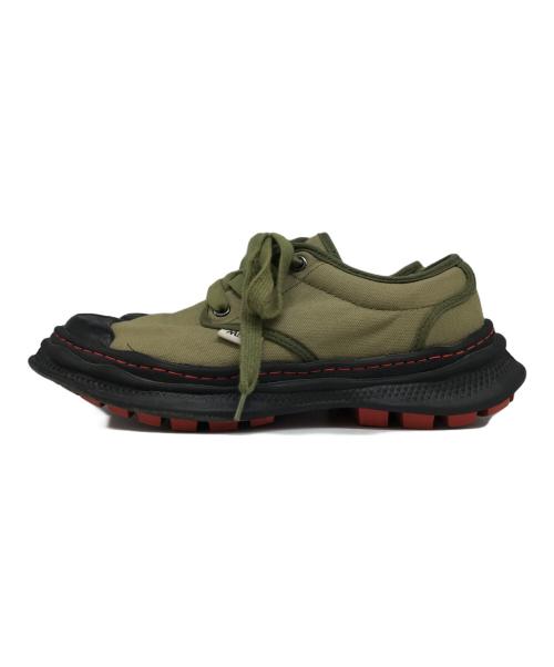 Maison MIHARA YASUHIRO（メゾン ミハラ ヤスヒロ）Maison MIHARA YASUHIRO (メゾン ミハラ ヤスヒロ) NIGEL CABOURN (ナイジェルケーボン) COMBAT SHOES グリーン サイズ:40の古着・服飾アイテム