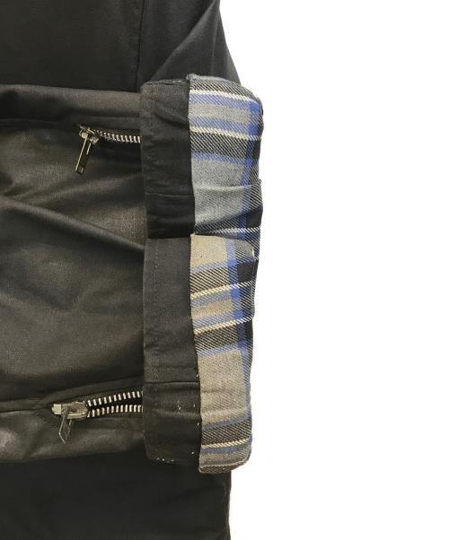 ADDICT CLOTHES（アディクト クローズ）ADDICT CLOTHES (アディクト クローズ) OILED CLUBMAN JACKET オイルド クラブマン ジャケット ブラック サイズ:36の古着・服飾アイテム