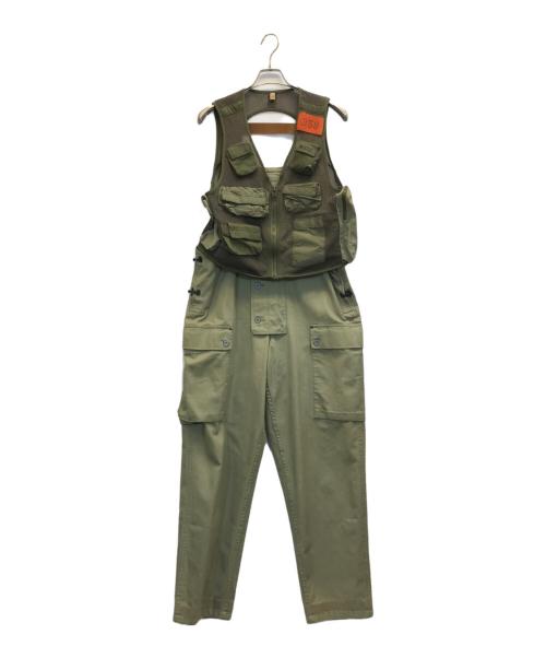 NIGEL CABOURN（ナイジェルケーボン）NIGEL CABOURN (ナイジェルケーボン) MIHARA YASUHIRO (ミハラヤスヒロ) オーバーオール カーキ サイズ:44の古着・服飾アイテム