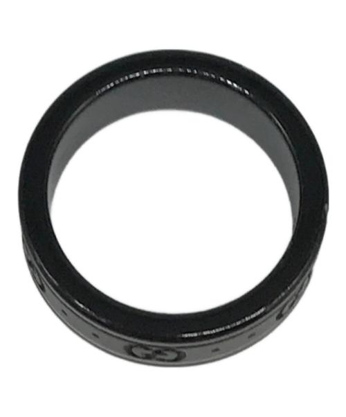 GUCCI（グッチ）GUCCI (グッチ) GGアイコンリング ブラック サイズ:13の古着・服飾アイテム