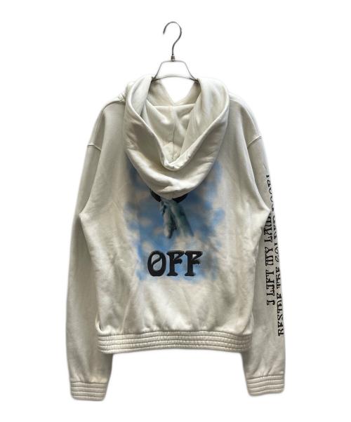 OFFWHITE（オフホワイト）OFFWHITE (オフホワイト) Liberty Hoodie アイボリー サイズ:Mの古着・服飾アイテム