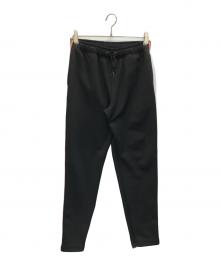 BURBERRY（バーバリー）の古着「エンブロイダリーロゴサイドライントラックパンツ」｜ブラック